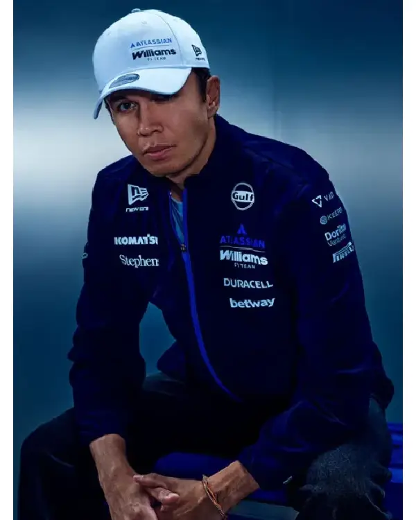 Alex Albon Williams F1 2026 Blue Hybrid Jacket