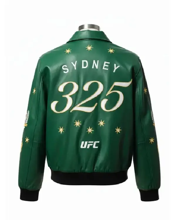 Australia Sydney UFC 325 Green Leather Jacket For Sale