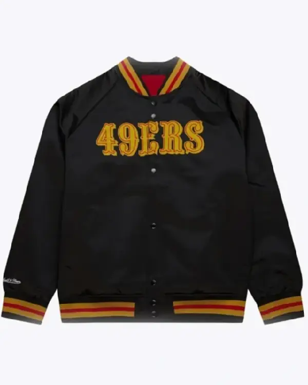 Azul Trujillo San Francisco 49ers Satin Raglan Jacket For Sale