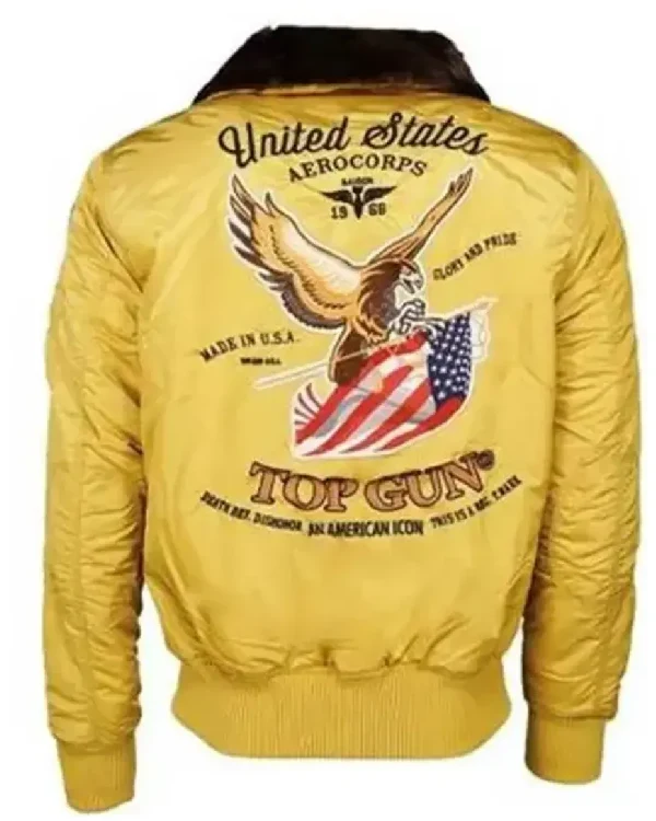 B-15 Flying Tigers Yellow Flight Top Gun Cobra Zip Up Air Force Patches