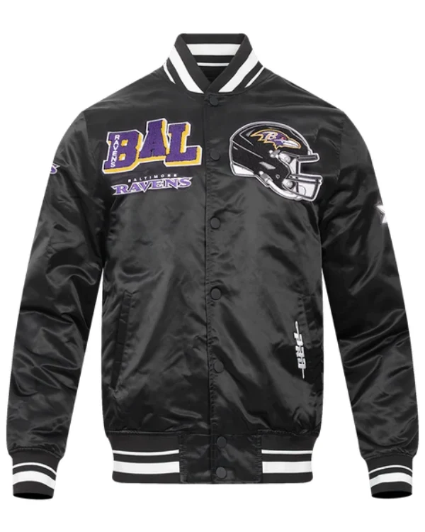 Baltimore Ravens Mashup Rib Satin Jacket