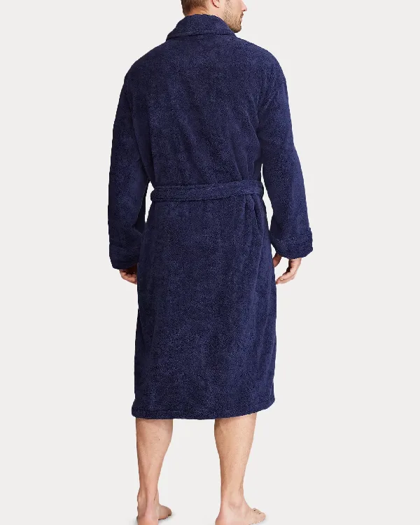 Big Pony Cotton Terry Robe Ralph Laurens Signature