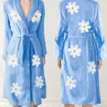 Buy 90s Vintage Style Chenille Bath Robe