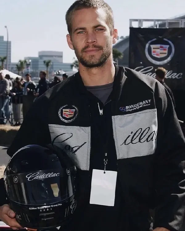 Buy Actor Paul Walker Racing Black Jacket Sale