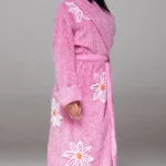 Buy Famous Falling Daisies Chenille bathrobe in Lipstick pink 2025 For Sale