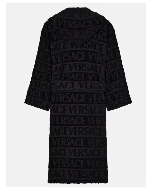 Buy Ivy Wiza All Black Versace Bathrobe For Mens And Womens Sale