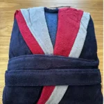 Buy Luxurious Mens hooded Navy Turkish Cotton bathrobe Sale