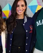 Buy Meghan Markle School Robert Clack Blue and White Letterman