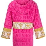 Buy Pink Versace Robe For Mens And Womens For Sale 02 back