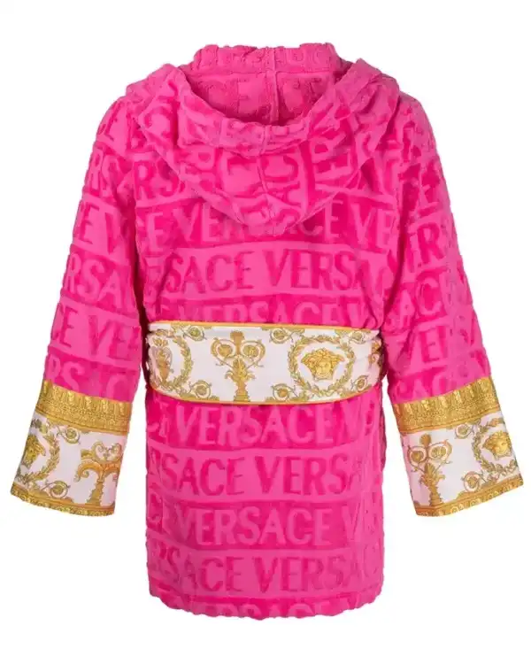 Buy Pink Versace Robe For Mens And Womens For Sale 02 back