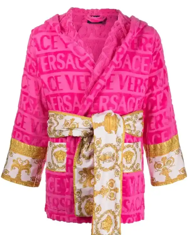 Buy Pink Versace Robe For Mens And Womens For Sale 02