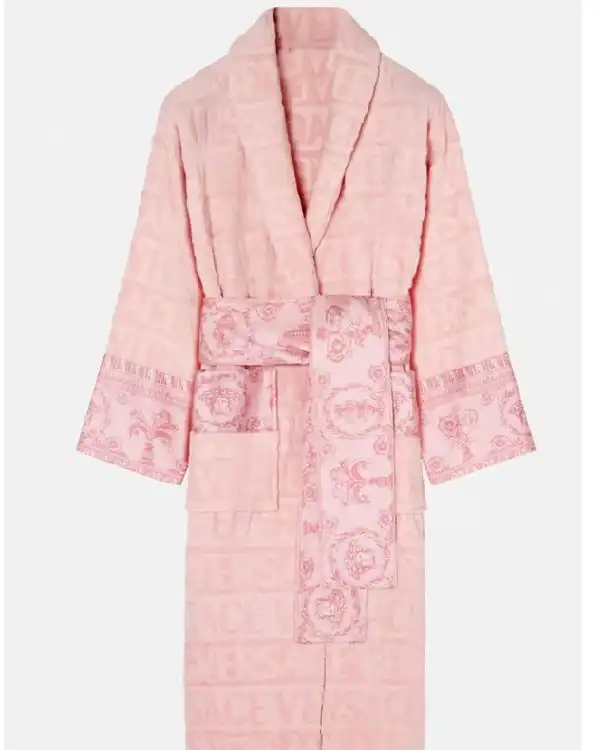 Buy Pink Versace Robe For Mens And Womens For Sale 03