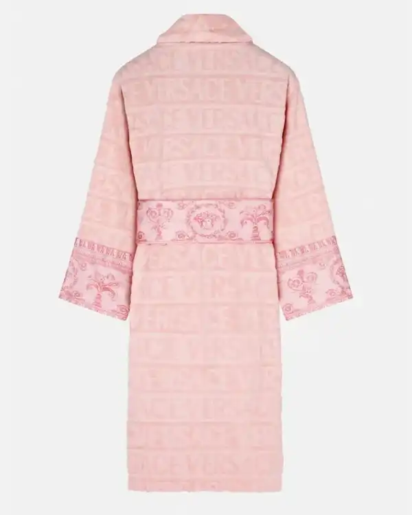 Buy Pink Versace Robe For Mens And Womens For Sale back