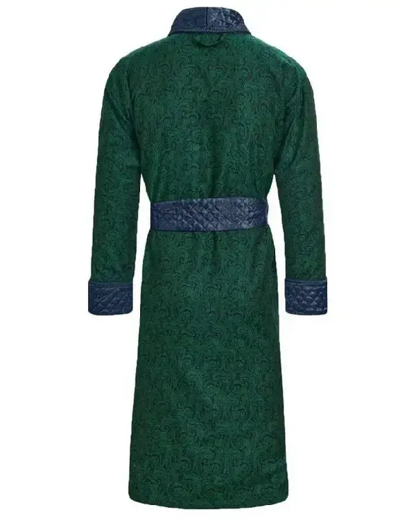 Buy Sherlock Long Smoking Jacket For Mens For Sale Green Back