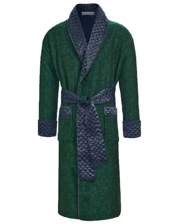 Buy Sherlock Long Smoking Jacket For Mens For Sale Green
