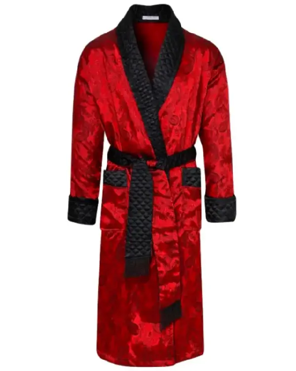 Buy Sherlock Long Smoking Jacket For Mens For Sale RED
