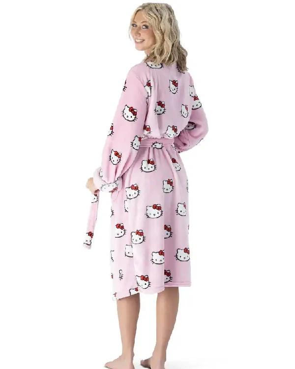 Buy Womens Hello Kitty Cute Lounge Robe For Sale Style 5 Back