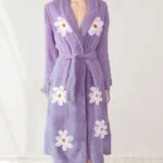 Falling Daisies chenille BathRobe