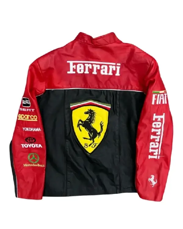 Ferrari Vintage Racing Leather Jacket sale