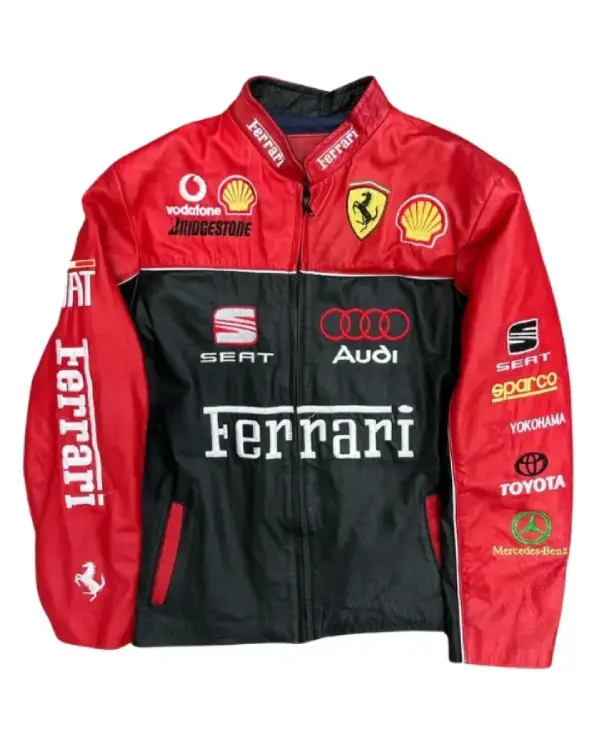 Ferrari Vintage Racing Leather Jacket