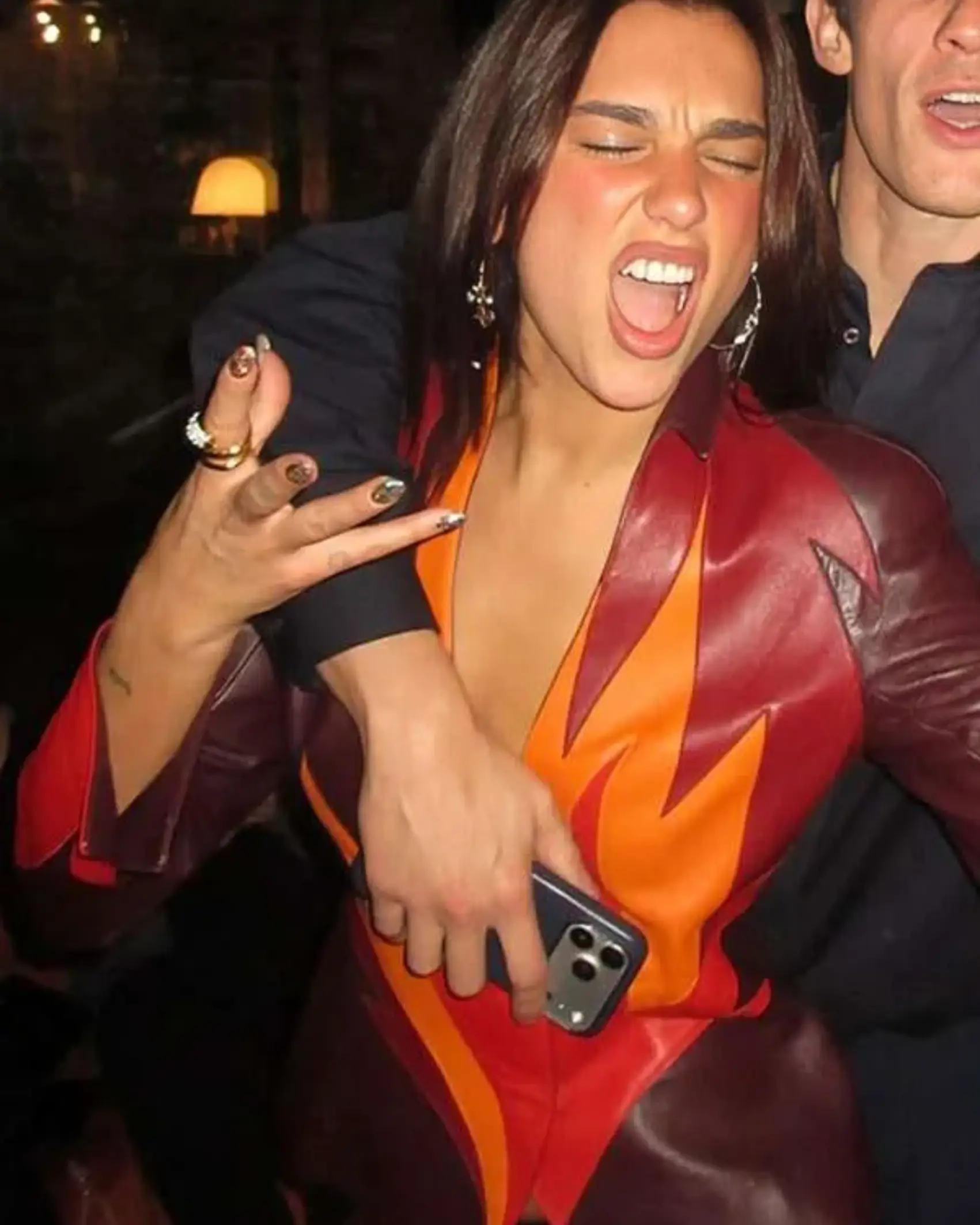 Happy New Year 2026 Dua Lipa Leather Blazer sale