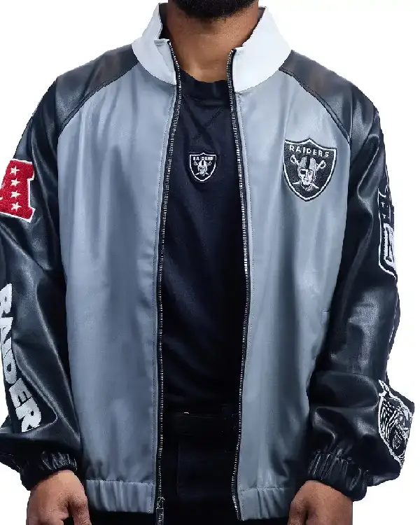 Jeff Hamilton Raiders Vegan Leather Jacket