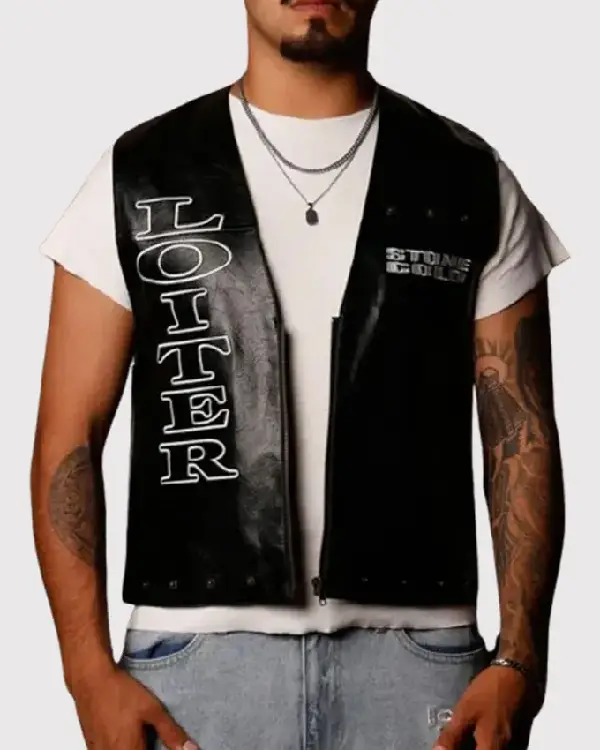 Loiter X WWE Stone Cold Leather Vest