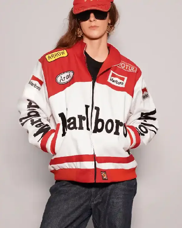 Marlboro Racing Red and White Jacket