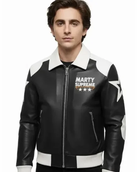 Marty Supreme Black Bomber Jacket