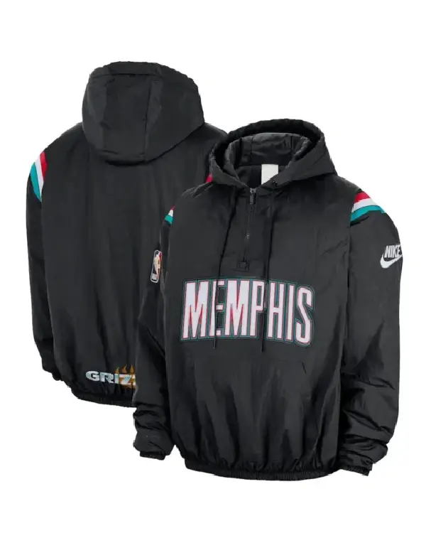 Memphis Grizzlies Nike Half-Zip Hooded Jacket