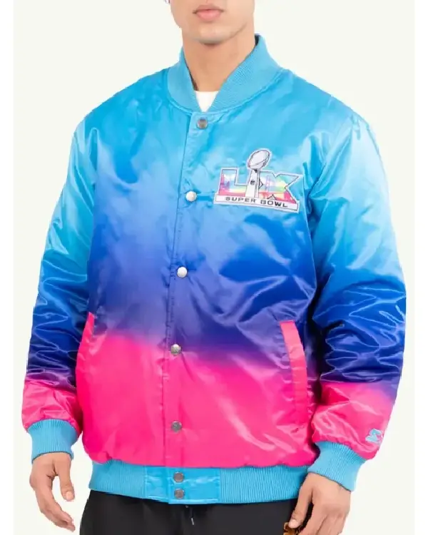 NFL Super Bowl LX Multicolor Satin Jacket For Sale