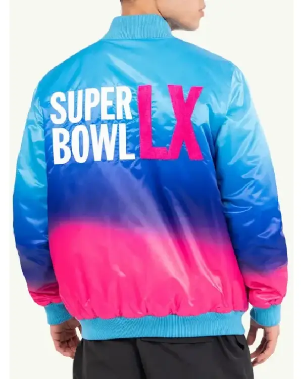 NFL Super Bowl LX Multicolor Satin Jacket