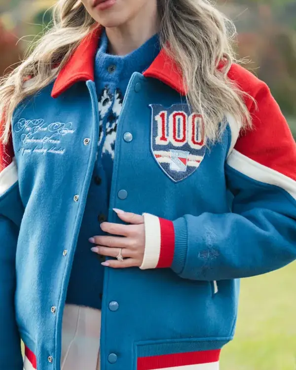 New York Rangers Centennial Season Varsity Jacket