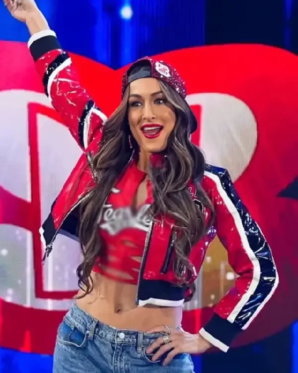 Nikki Bella Monday Night RAW 2026 Crop Jacket sale