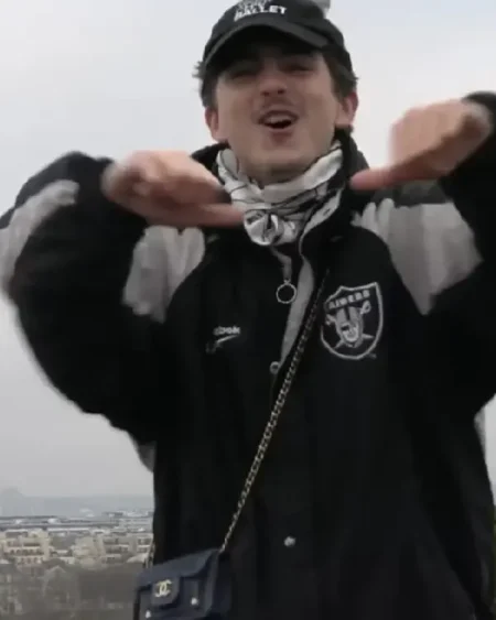 Paris Timothée Chalamet NFL Raiders Jacket