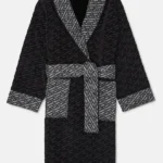 Pat Bode Black With Grey Versace Bathrobe