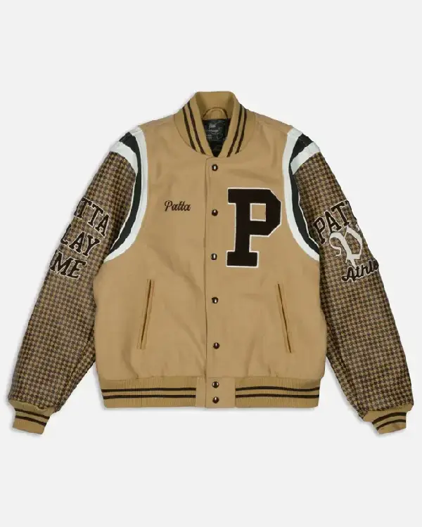 Patta Athletic Houndstooth Varsity Jacket sale