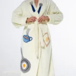 Perfect Breakfas Chenille Bathrobe