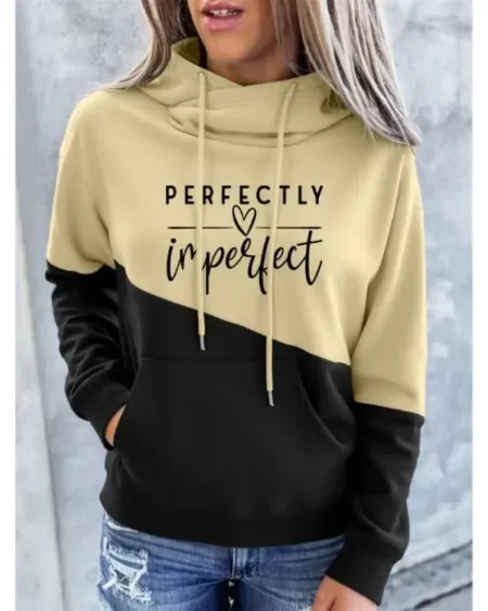 Perfectly Imperfect Two-Tone Hoodie