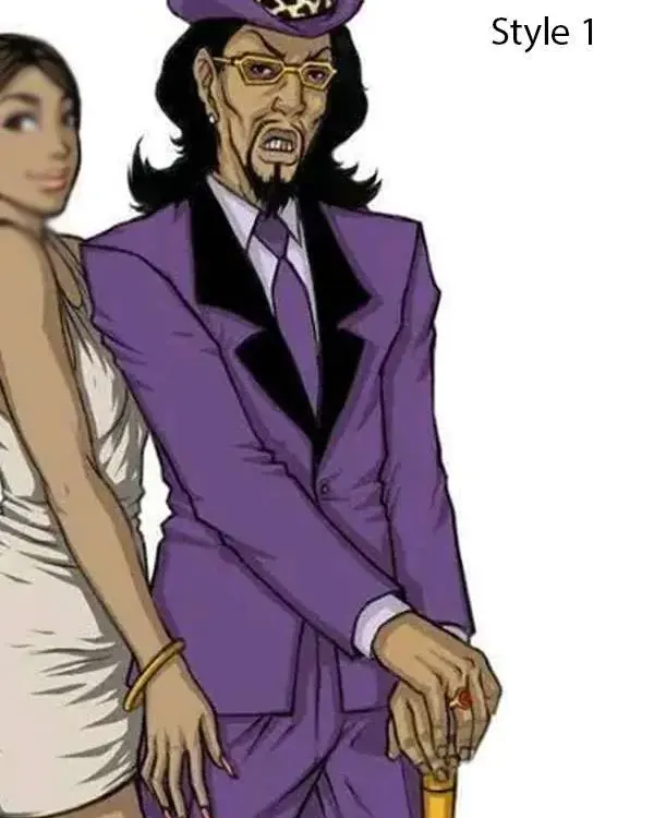 Pimp Named Slickback Costume