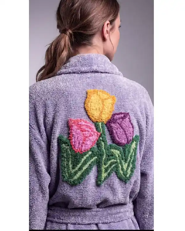 Re Creation – Shop Tiptoe Thru the Tulips Robe in lilac Sale