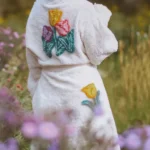 Shop Debra Barone Everybody Loves Raymond Tiptoe Thru the Tulips Robe lilac Sale White back