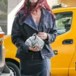 Shop Dua Lipa Tribeca New York City 2024 Denim Jacket For Women For Sale