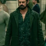 Shop Karl Urban The Boys Billy Butcher Black Cotton Coat For Sale