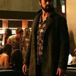Shop Karl Urban The Boys Billy Butcher Black Cotton Coat Sale