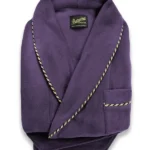 Shop Mens Soft Plush Robe Purple Fleece Sale
