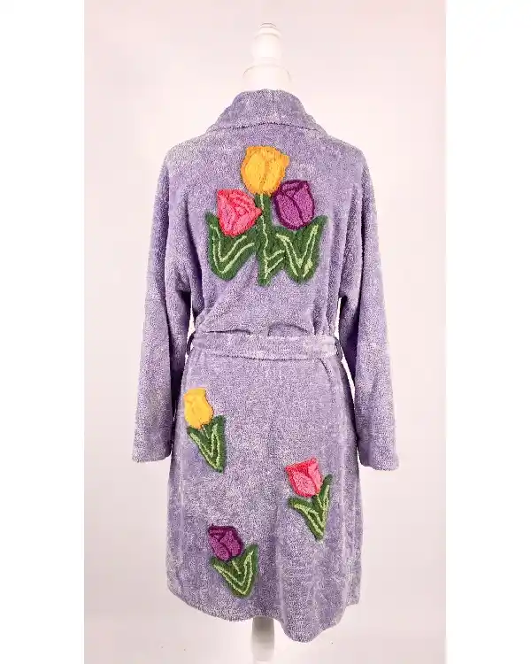 Shop Tiptoe Thru the Tulips Robe in lilac Sale