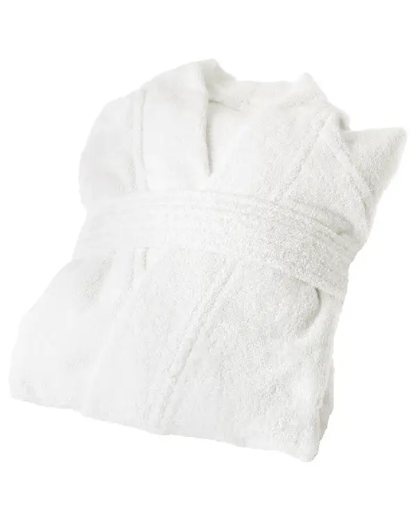 Shop Womens Lazy Mornings Terry White Bathrobe pockets