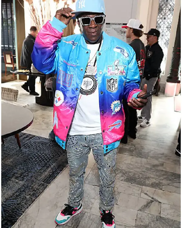 Super Bowl LX Flavor Flav Multicolr Jacket For Sale