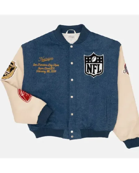 Super Bowl LX Nostalgia Origins Home Turf Varsity Jacket